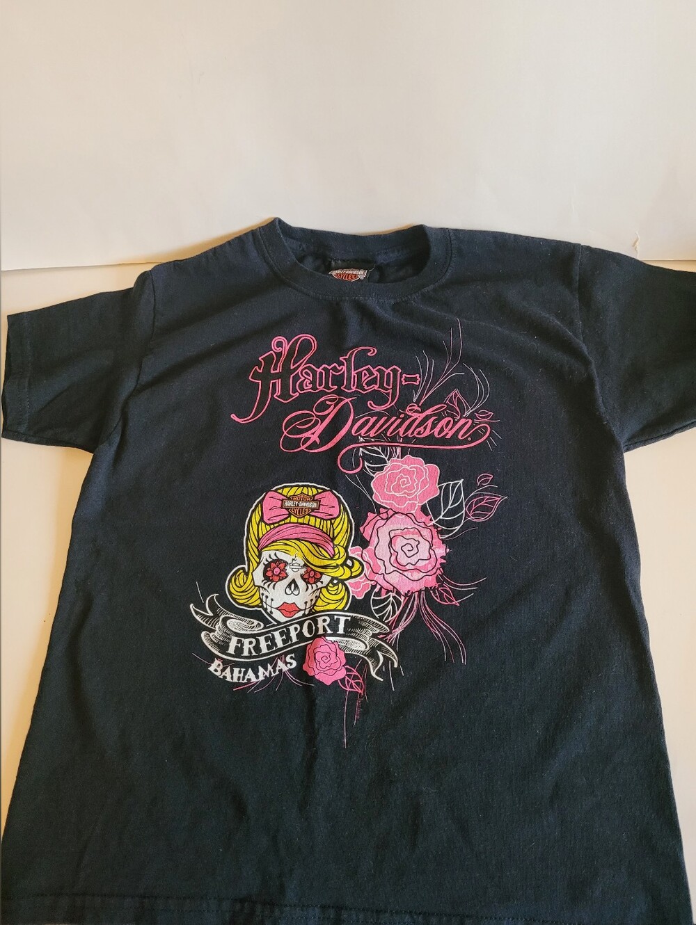 Harley Davidson T-shirt Girls Youth Size Small Vintage